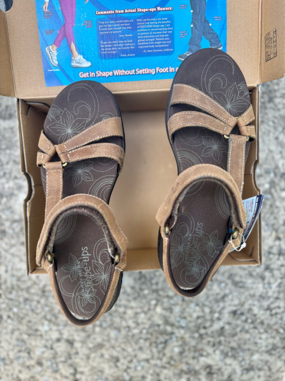 NIB Sketchers women’s size 6.5 sandal shape ups XF-Dash - Picture 5 of 8